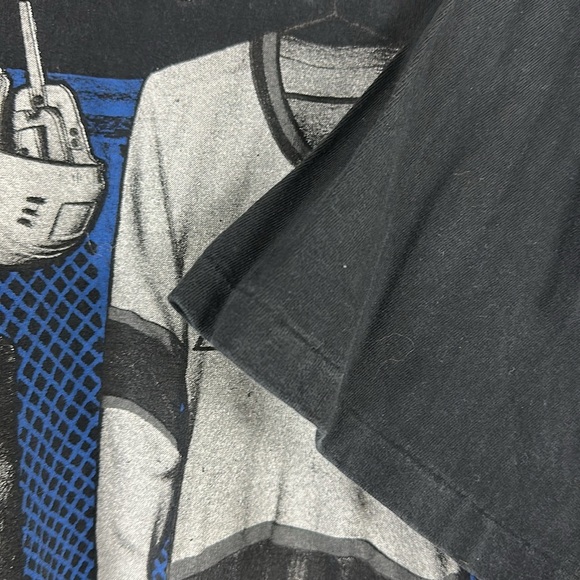 Los Angeles Kings NHL Vintage 90s Nutmeg Mills  Black Graphic T-Shirt - Size XL - Picture 4 of 9